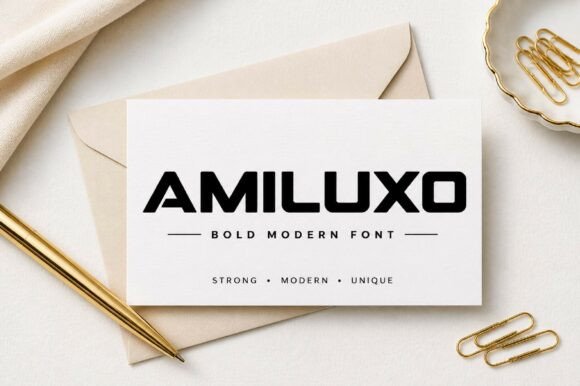 Amiluxo: A Bold, Clean Sans Serif for Real Branding Work