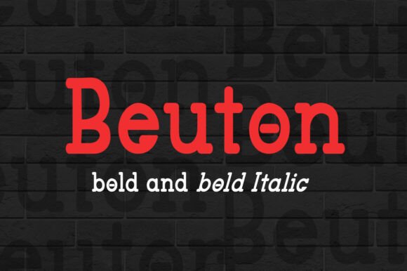 Beuton Bold: A Slab Serif Font Built for Scroll-Stopping Marketing