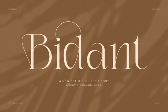Bidant: A Serif Font That Feels Like Handmade Calm