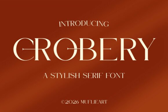 Crobery Serif Font for Handmade Labels & Printables