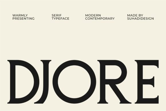 Djore: A Modern Serif Font That Elevates Real Small Business Branding