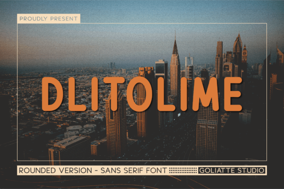 Dlitolime: A Playful Sans Serif Font for Bold Brand Identities