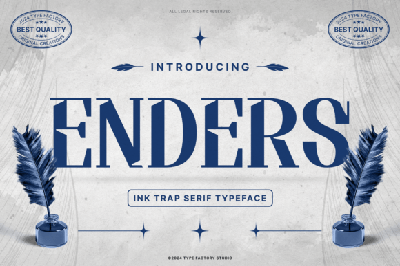 Enders: A Modern Serif Font That Elevates Handmade Design