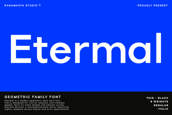 Etermal: A Geometric Sans Serif Font Built for Campaign Clarity