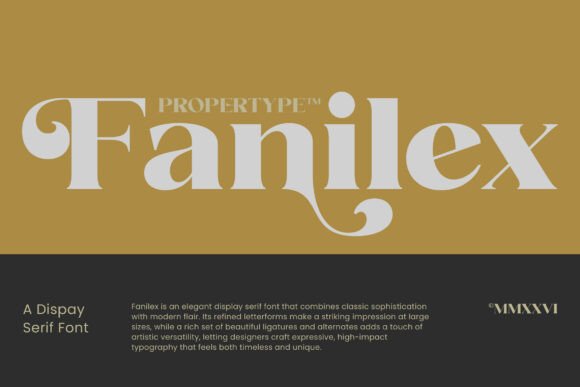 Fanilex: A Serif Typeface That Feels Like Home