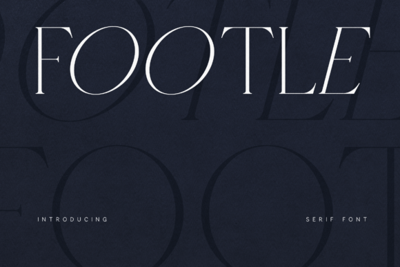 Footle: A Refined Serif Font for Handmade Elegance
