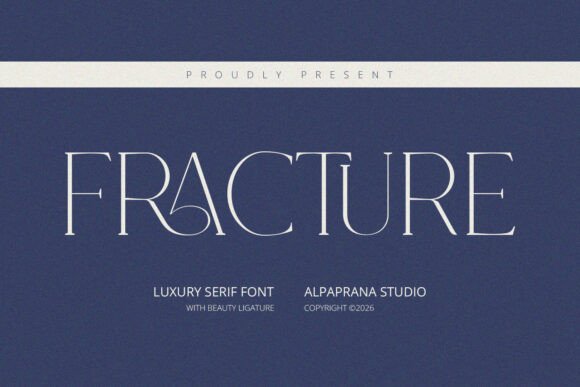 Fracture: A Modern Serif Font That Anchors Campaign Visuals