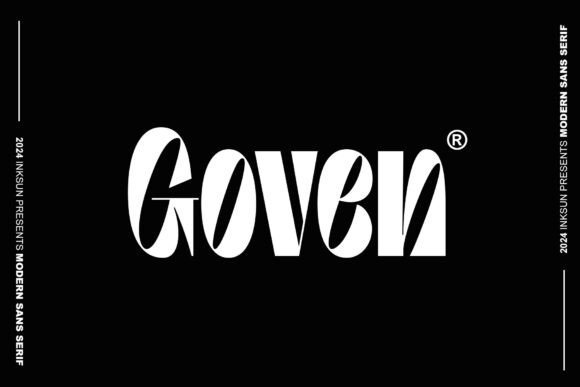 Goven: A Bold Sans Serif for Confident Branding