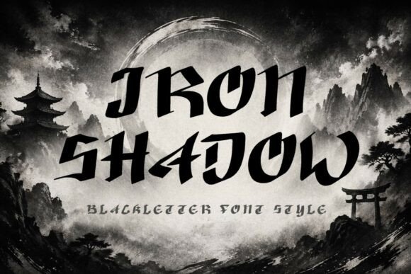 Iron Shadow: A Blackletter Font That Anchors Editorial Mood