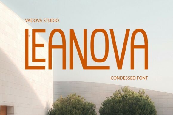 Leanova: A Bold Sans Serif Typeface for Handmade Brands
