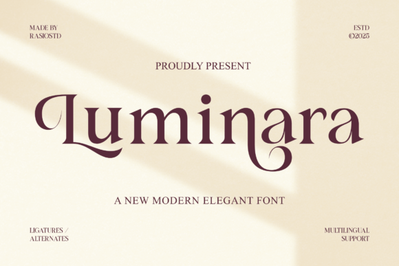 Luminara Serif Font for Handmade Labels & Elegant Printables