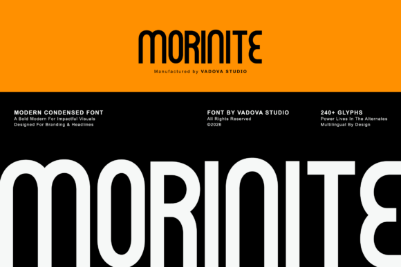 Morinite: A Bold, Clean Sans Serif Font for Handmade Brands