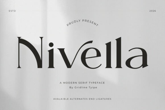 Nivella: A Modern Serif Font for Polished Digital Branding