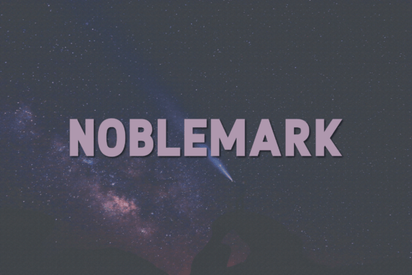 Noblemark: A Clean, Classy Sans Serif Font for Handmade Makers
