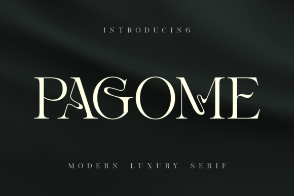 Pagome: A Modern Serif Font for Digital Brand Elevation