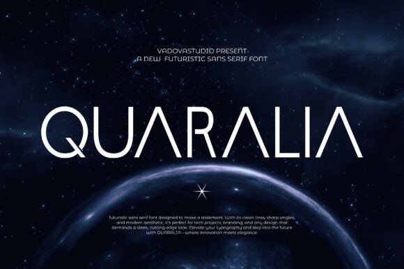Quaralia: A Futuristic Sans Serif Font for Crafters & Sellers