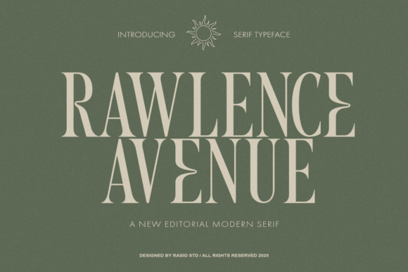 Rawlence Avenue: A Serif Font That Makes Your Brand Feel Thoughtful