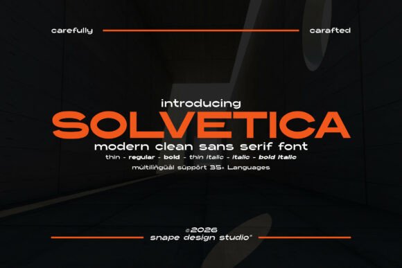 Solvetica: A Modern Sans Serif for Confident Digital Brands