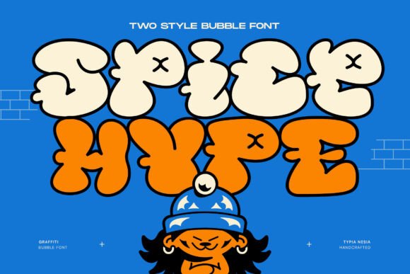 Spice Hype: A Bold Street Bubble Balloon Font for Campaign Headlines