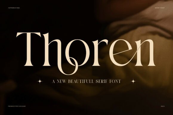 Thoren Serif Font for Handmade Labels & Printables